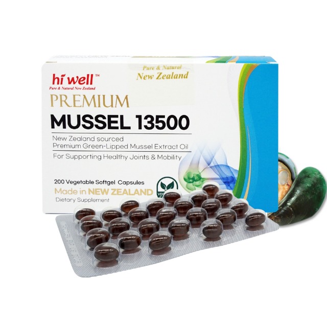 하이웰 초록입홍합오일 13,500mg 200식물성캡슐 : 건강한미녀