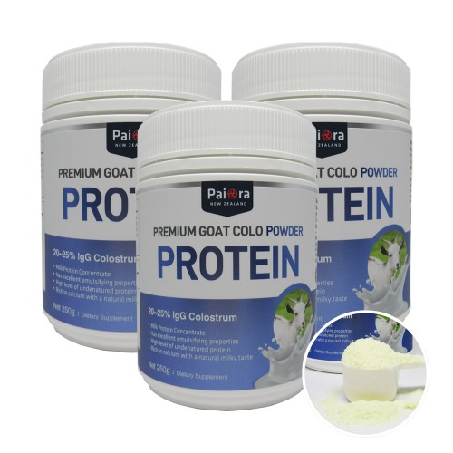 파이오라 산양유 초유 단백질 프로틴 파우더 250g 3개